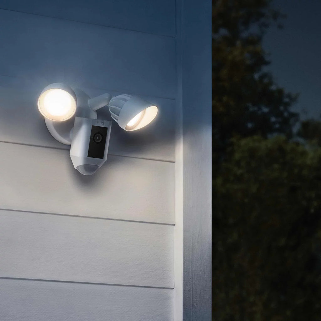 Motion White, Activated (Refurbished) WiFi, Restored Wired Release, Ring_Floodlight HD, Cam IP/Network Plus Outdoor, 2021 with