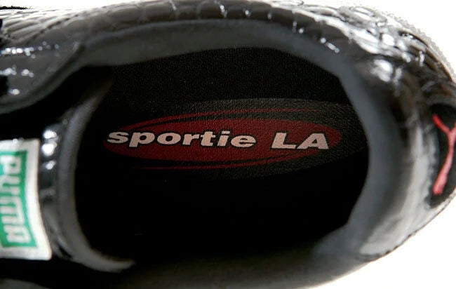 5.5 7 SPORTIE LA. SKIN CROCODILE WOMEN MEN BLACK MATCH NEW PUMA UNISEX // SHOES