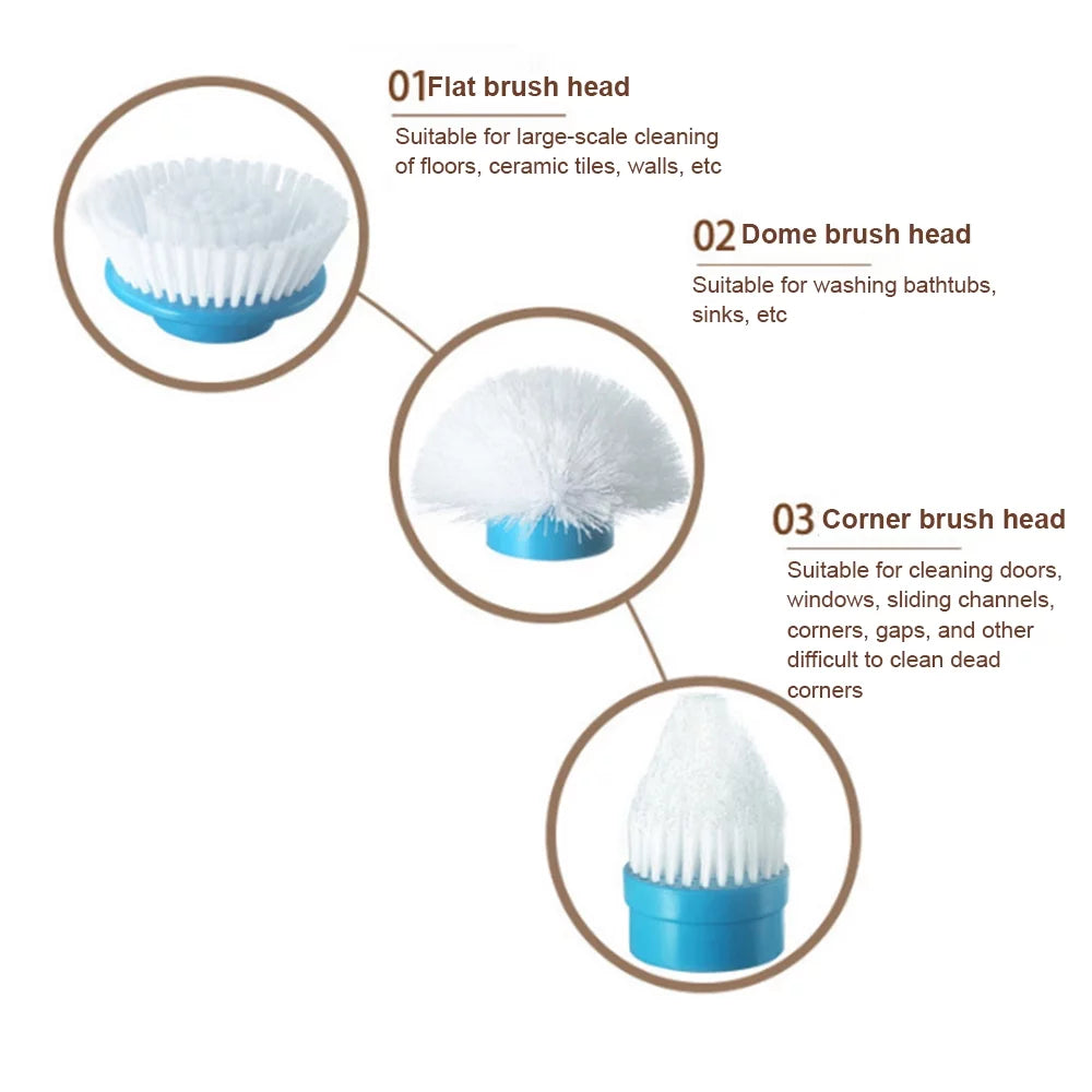Cleaning Brush Electric Cordless AYMZ Bathroom Scrubber Floor Power Shower Spin for Scrubber