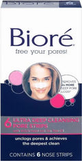 Biore Pore 6 - Pack Ultra Nose 2 Deep Strips Cleansing Each