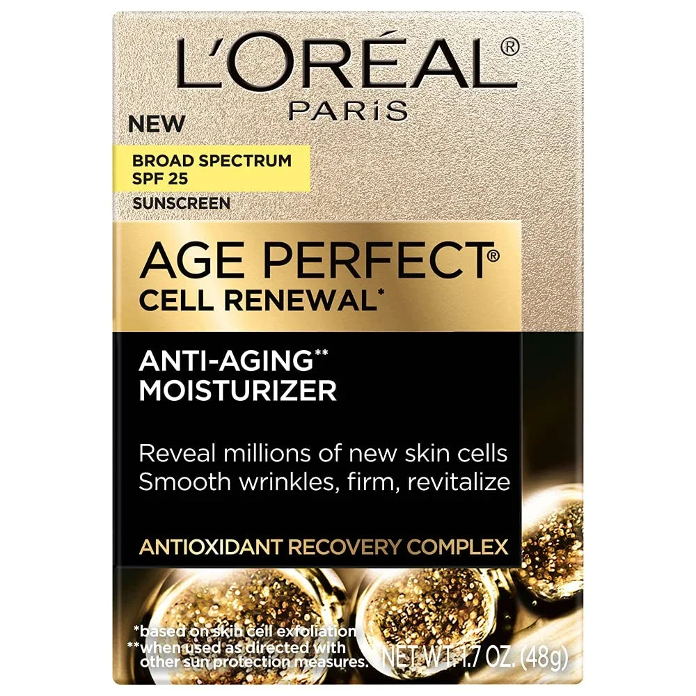 Perfect With And Renewal 1.7Oz Spf Broad Cell Moisturizer Antioxidants, Age Spectrum 25 Sunscreen, E Day L’Oréal Anti-Aging Paris Vitamin