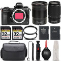 '+ f/1.8 Kit UV 24mm + + Mirrorless + Filter + II 64GB Lens Version 50-250mm Storage f/4.5-6.3 Z6 with + S Cleaning VR Case Backup Lens Nikon Battery International -