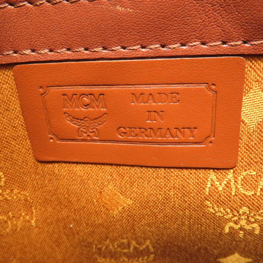 Canvas Handbag Visetos Brown (Pre-Owned) MCM