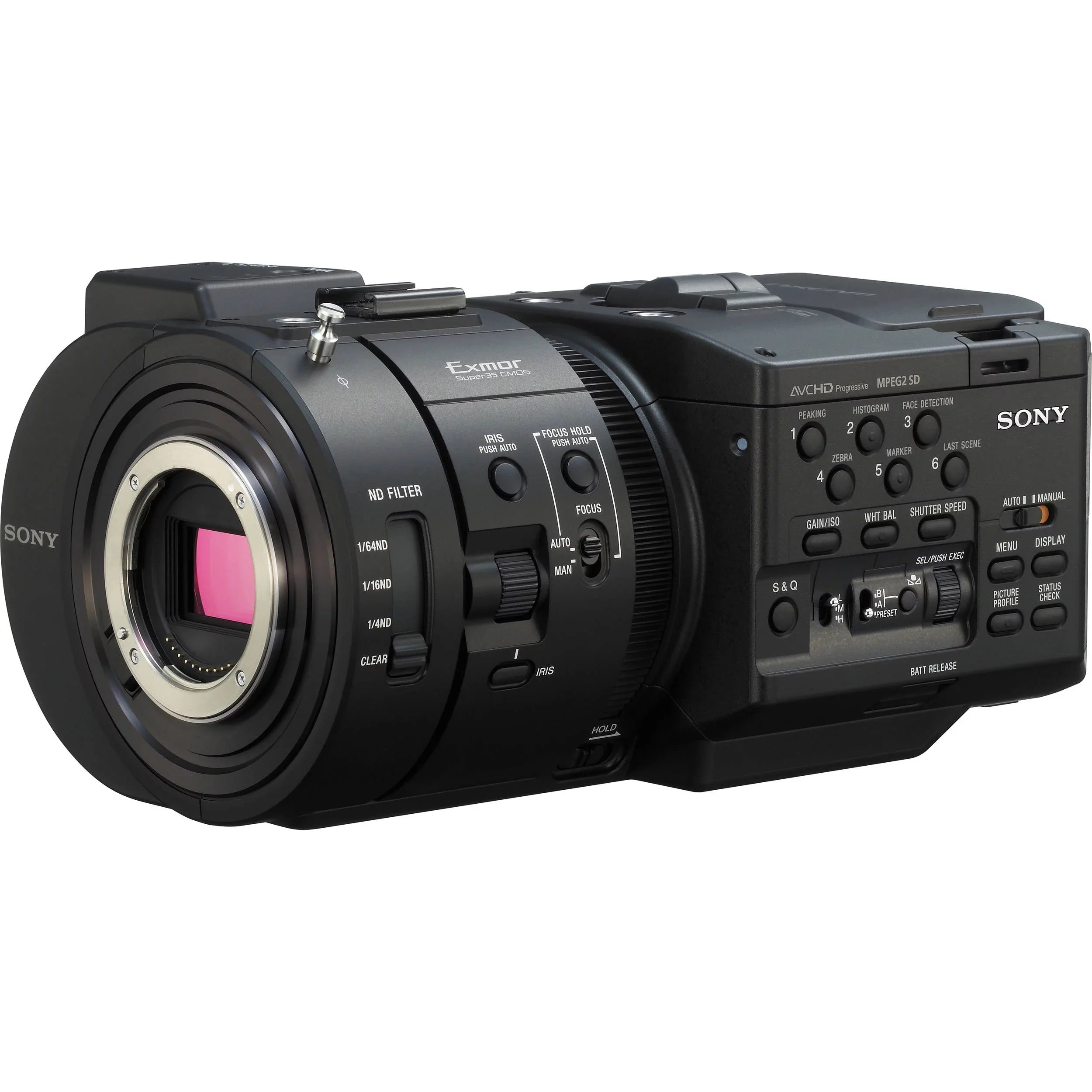 Super35 960fps Slow Body, NEX-FS700 LCD M 4K 8.3MP Speed 3.5" R Screen, Super to NXCAM Sony Up Camcorder High Sensor HD,
