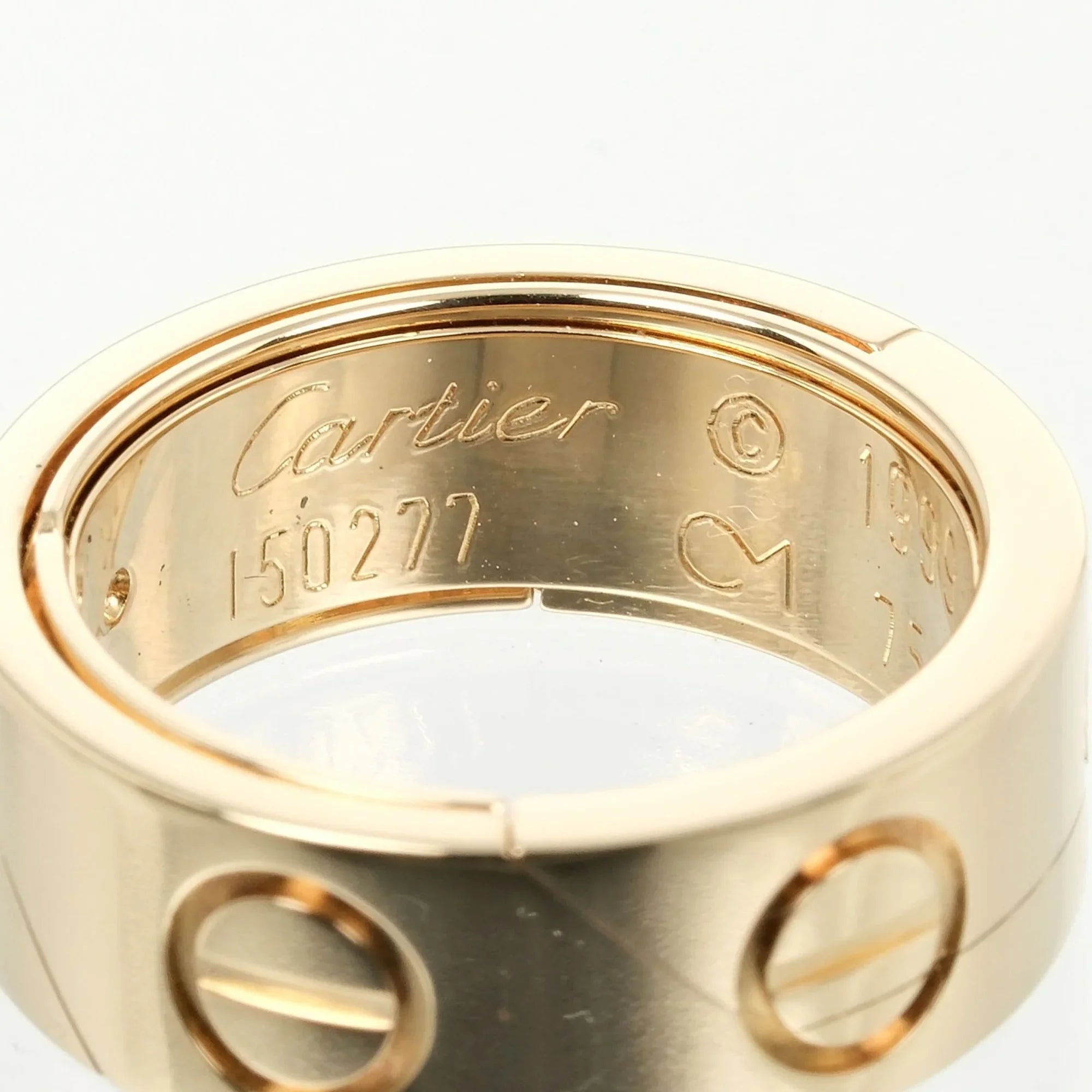 Cartier (Good) gold, Love YG yellow size approx. Pre-Owned ring, Astro K18 9 11.68g I132124018
