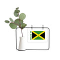 Jamaica Frame Vase Country Love Picture Metal Cerac Decor