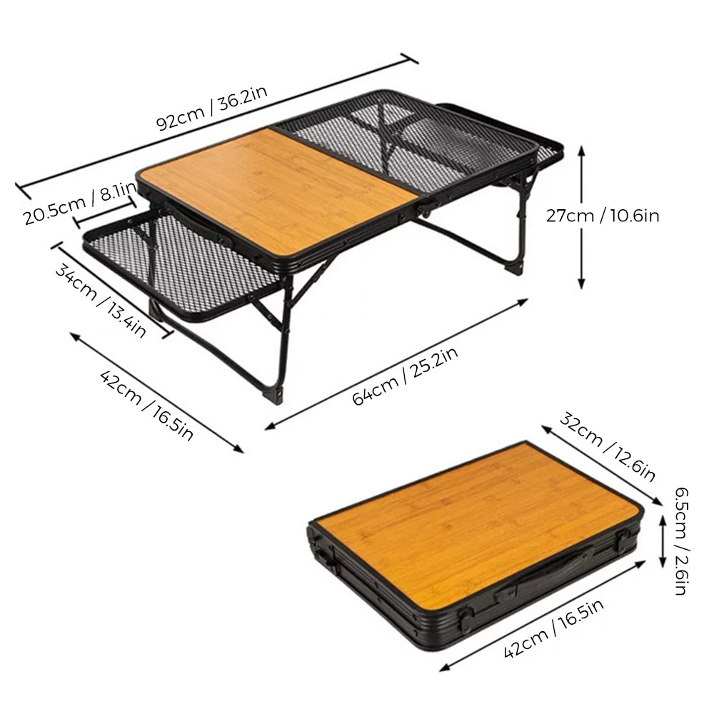 transportable and Dcenta Cooking Camping Prep Food Table, Station, Picnic Table Folding Cooking Lightweight for