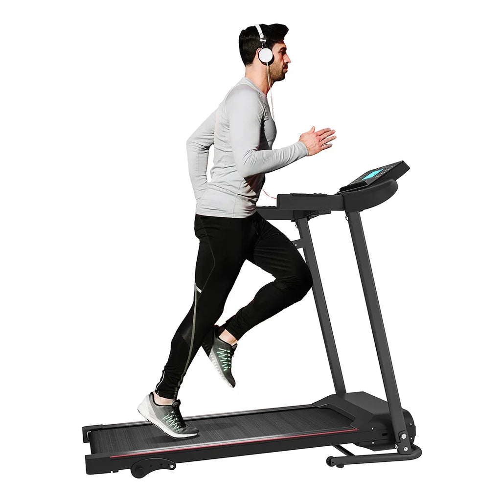 for Fitness Exercise Foldable Max Walking - Training Treadmill - Machine - Equipment Running LCD Bluetooth 12 & Folding Connectivity Mode 2.5HP - Home Cardio with