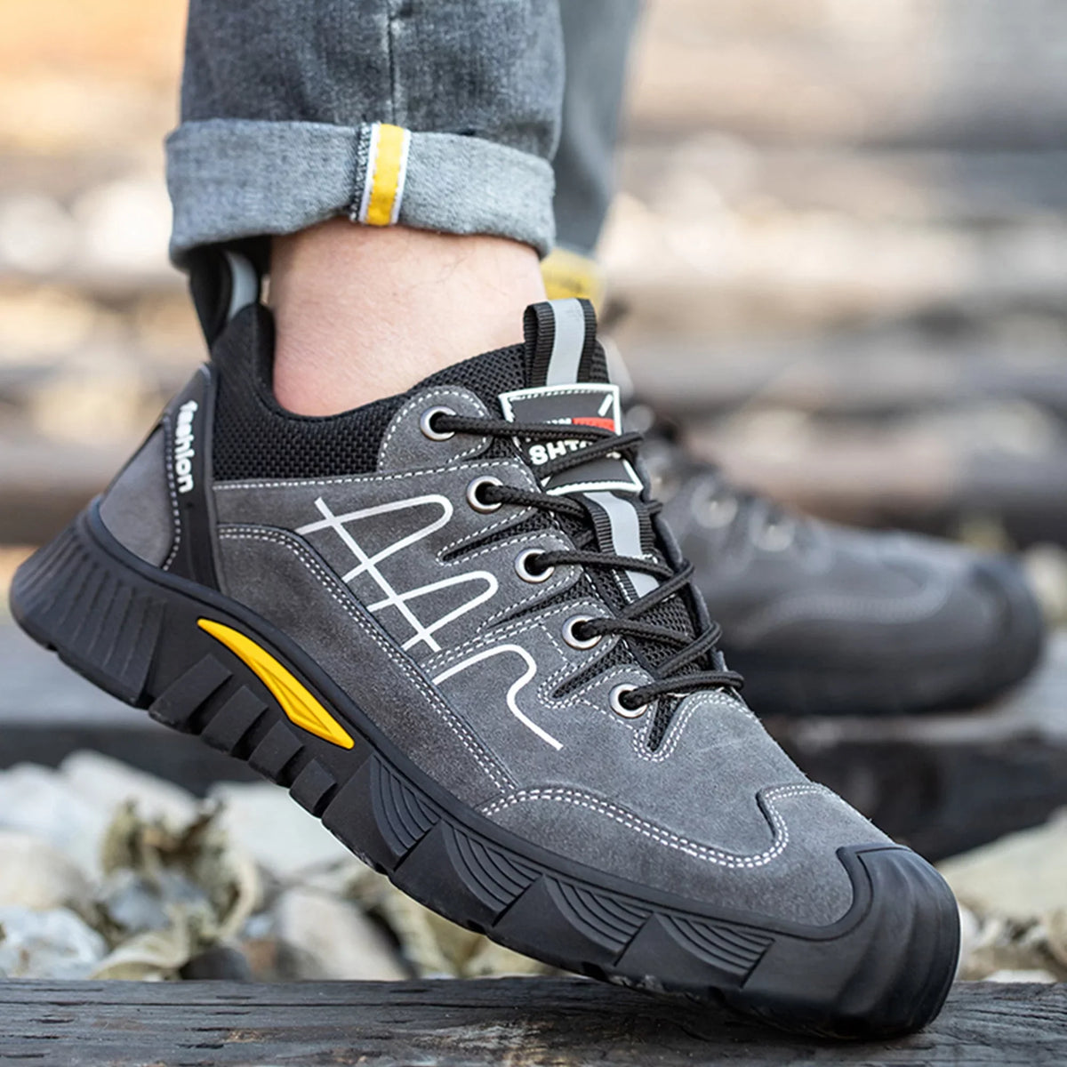 for Lightweight Sneakers Steel Men9.5/Women10.5 Men Safety Work Size Toe Shoe Shoes Tanleewa