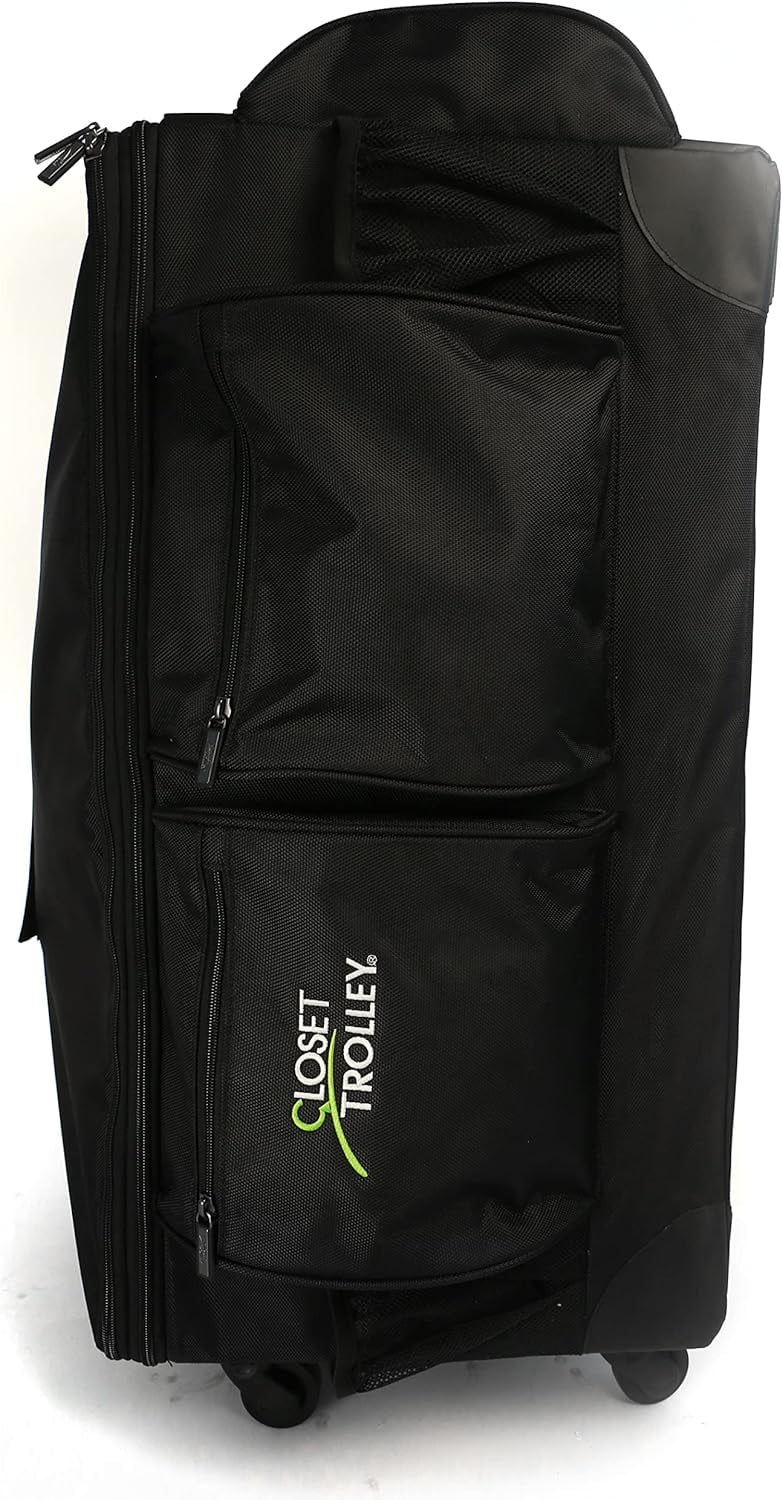 Collapsible BLACK YFbiubiulife - w/No-Lean Rack Rolling Garment Bag Dance