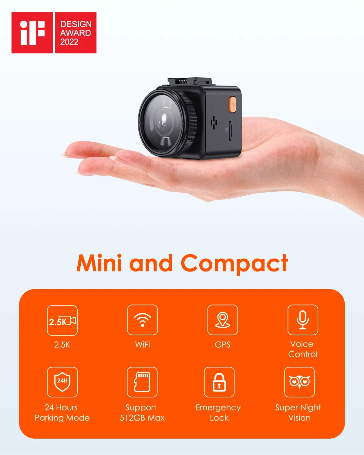 and Max Buffered WiFi Wireless Night with APP, Support 24 Motion Controller, Vision, Voice GPS Car Hours Parking Mode, Camera, E1 Mini Dash Detection, Dash Control Vantrue Front Cam 512GB 2.7K Speed,