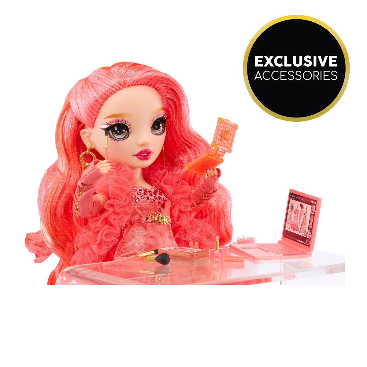 Collectors and Rainbow Priscilla- Fashionable Accessories. Fashion Pink Outfit Old Colorful for Doll. Play 4-12 Gift Great Years 10+ High & Kids