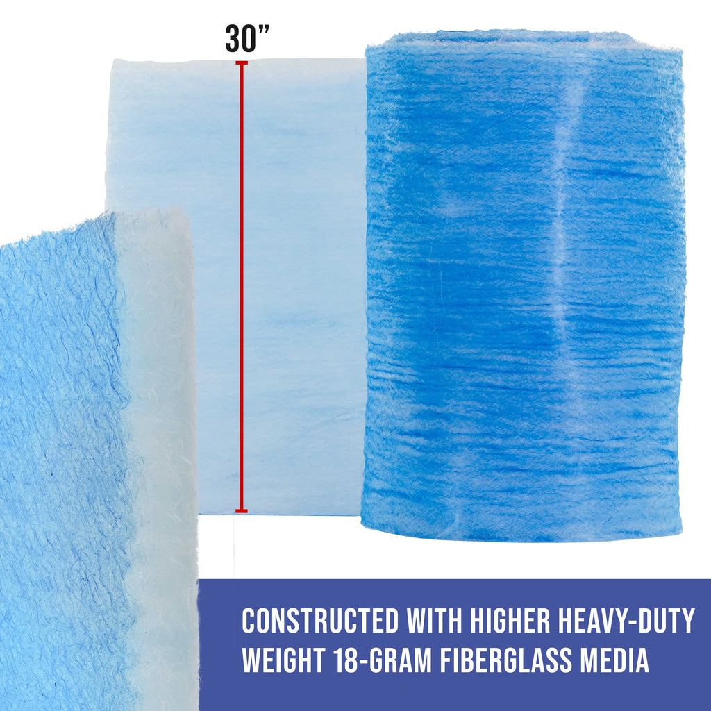 Traps - Autobody Premium Paint Particles - Spray Master space Filter x Arrestor Exhaust Captures Elite Auto Refinish 300' Fiberglass Paint 30" Paint Overspray Gram 18 Booths Roll, in Heavy-Duty