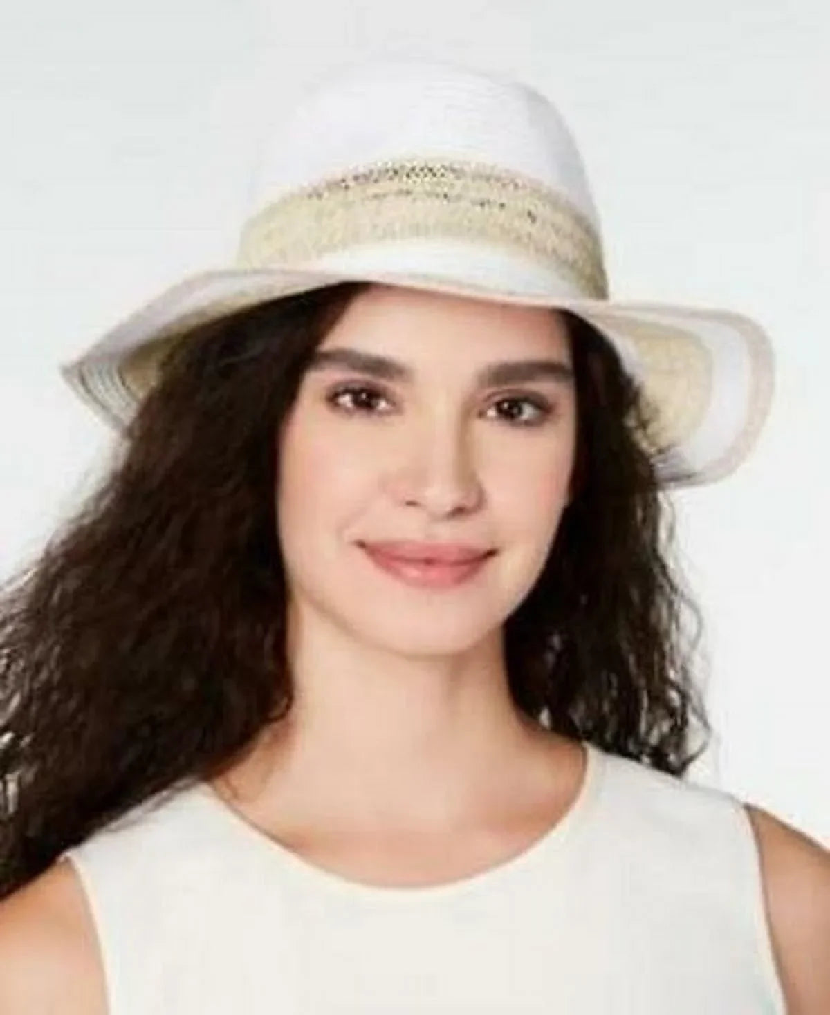 I.n.c. Panama Hat: Packable Raffia OS/White