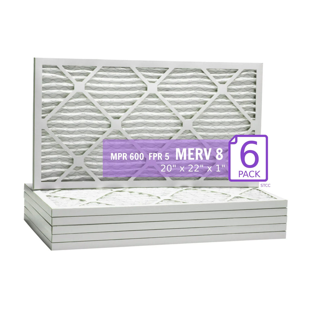 Purolator DMK80 MERV atmospheric Extended 20x22x1, Surface Pleated Filter, (6 8, Pack) Mechanical