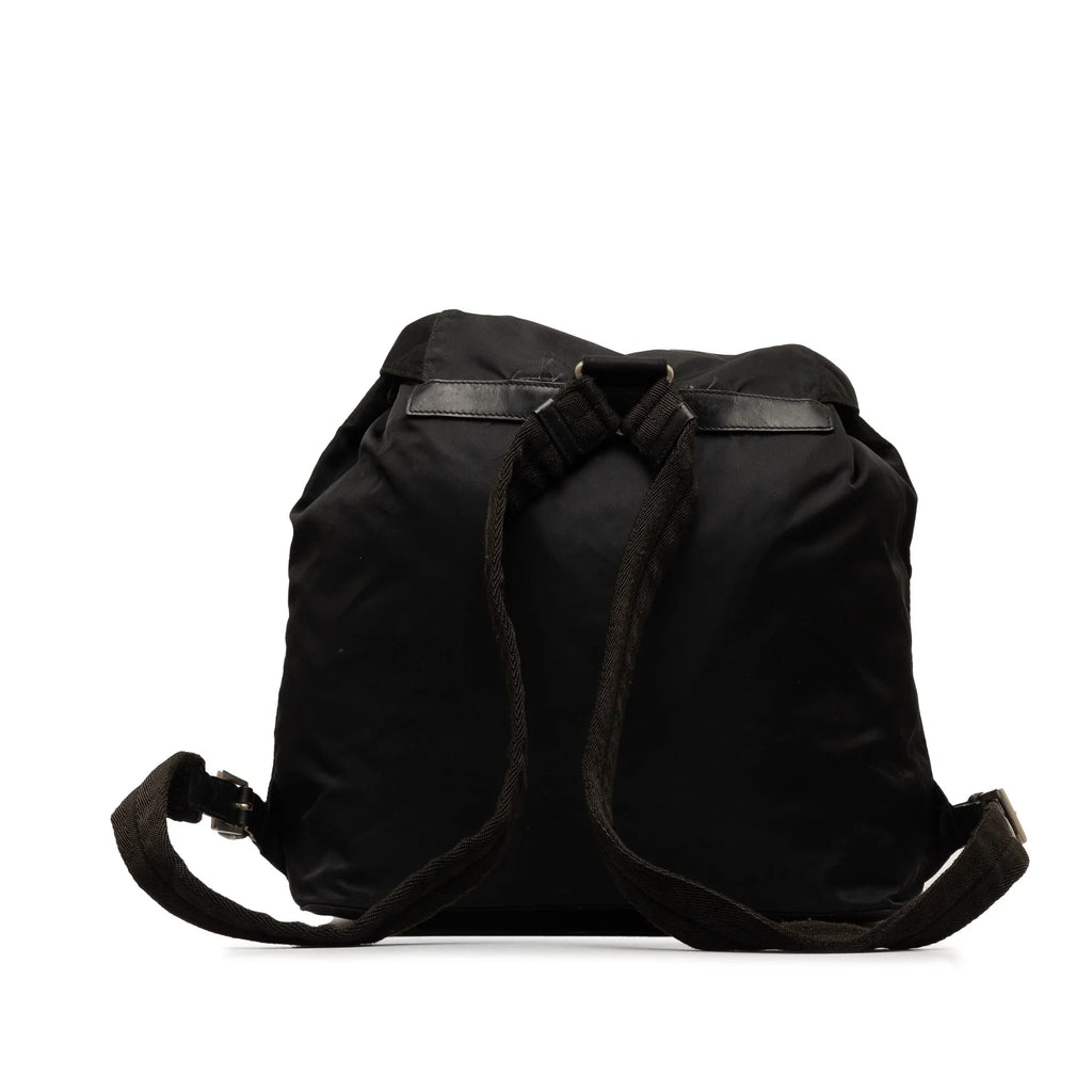 (Fair) Pre-Owned Tessuto Prada Backpack Black Fabric Authenticated Nylon Unisex