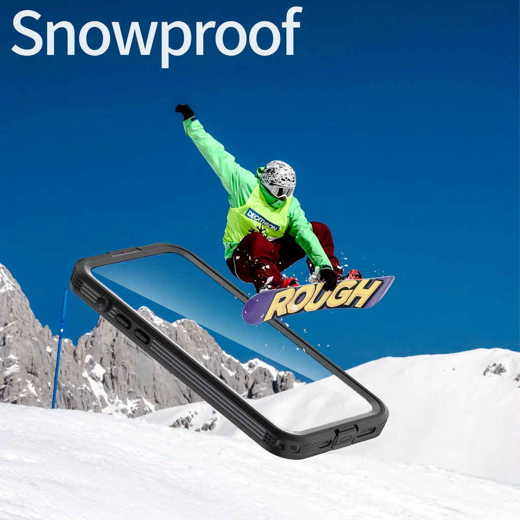 Pro Case Screen Dropproof][Dustproof][Compatible Protector 360][IP68 Waterproof, iPhone for 6.7" 14 with - MagSafe] Pro 6H [Real Built-in iPhone Max Military Black Underwater][14FT 14 for Max