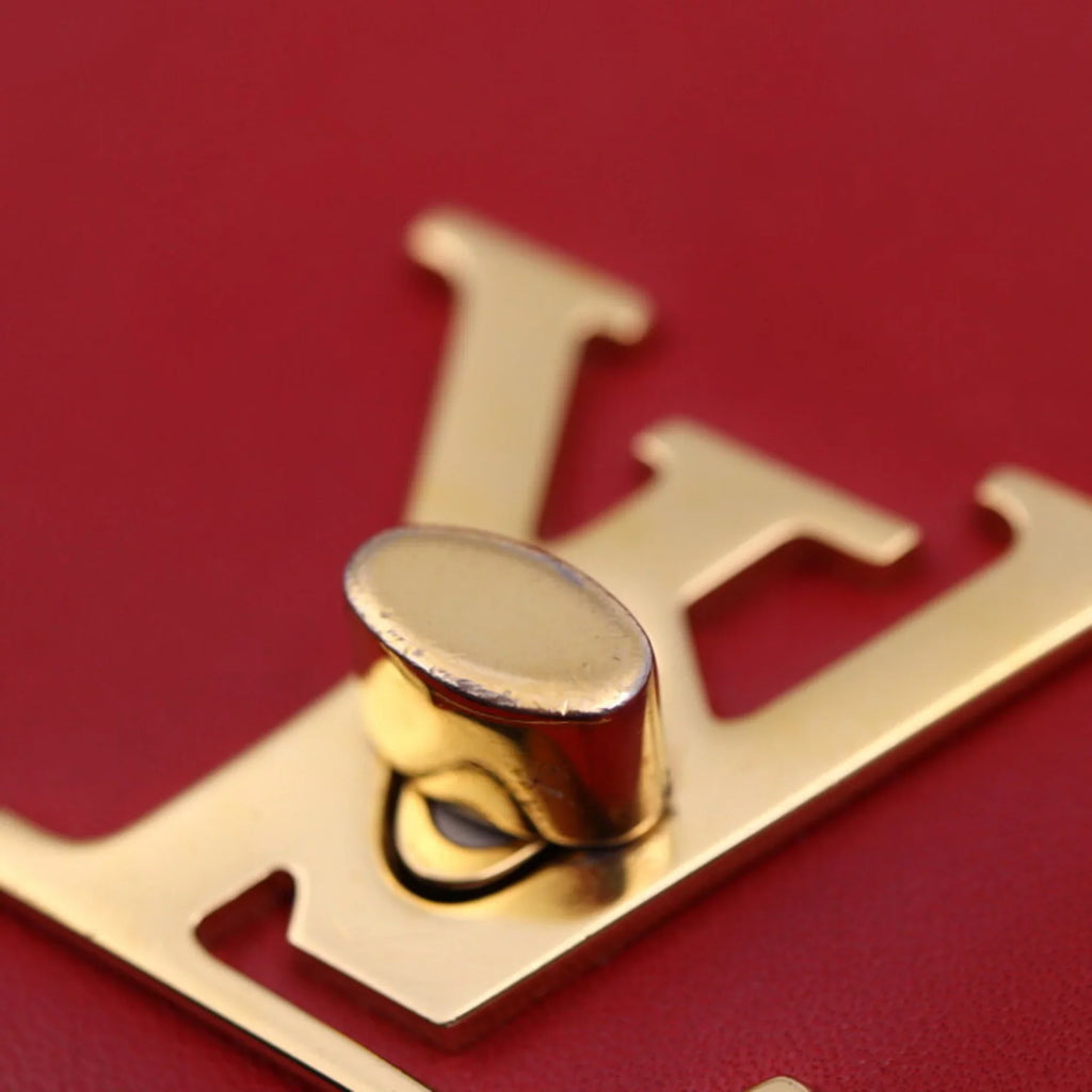 LOUIS bag note M54501 red Pre-Owned chain gold (Good) Louis leather Vuitton pink shoulder VUITTON hardware love