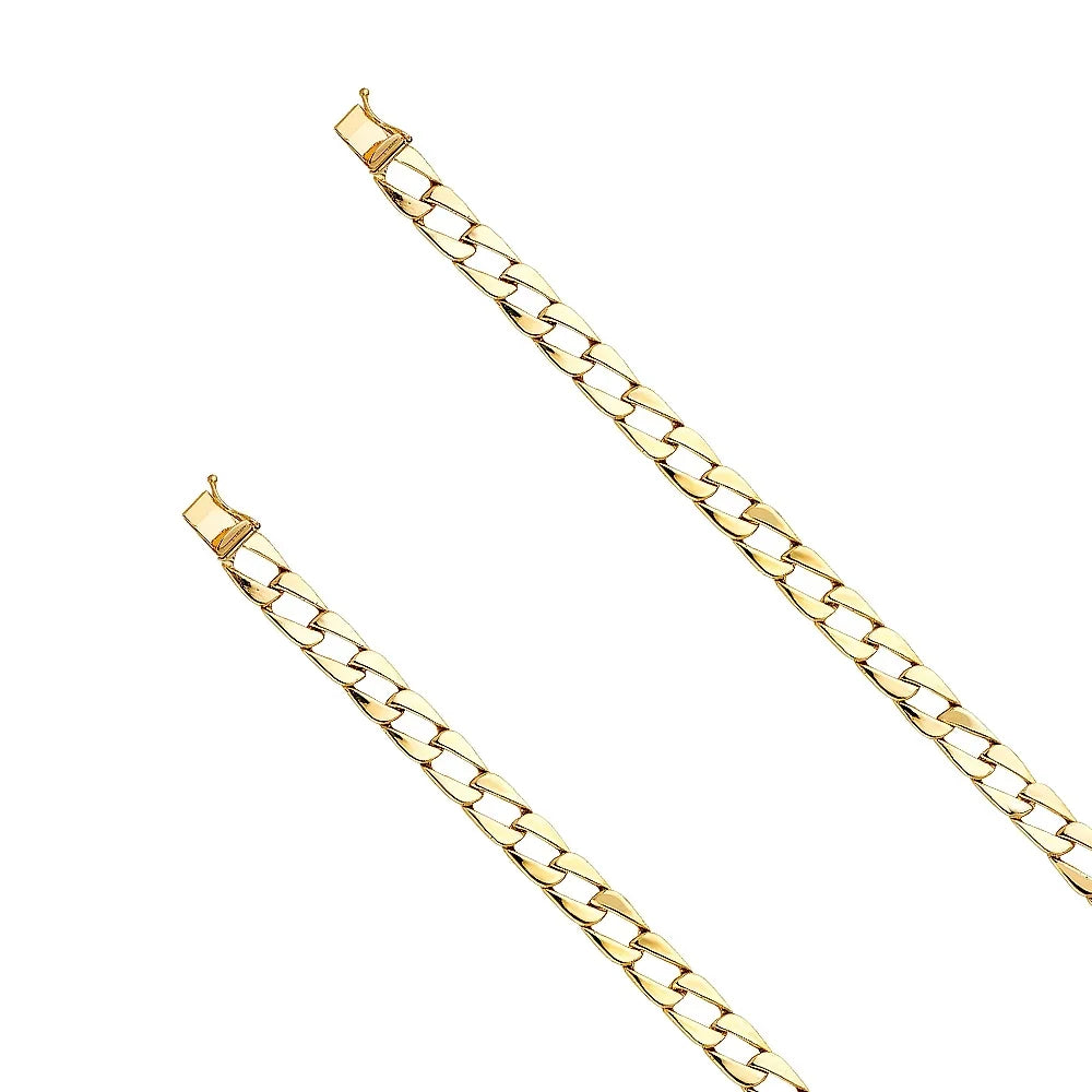 Jewelry Link 14KY 15.5 | Yellow for | Cuban Elegant Men’s | Gold 8" Bracelets Women Chain - for Weight Bracelet 14k Men and Gold Gift