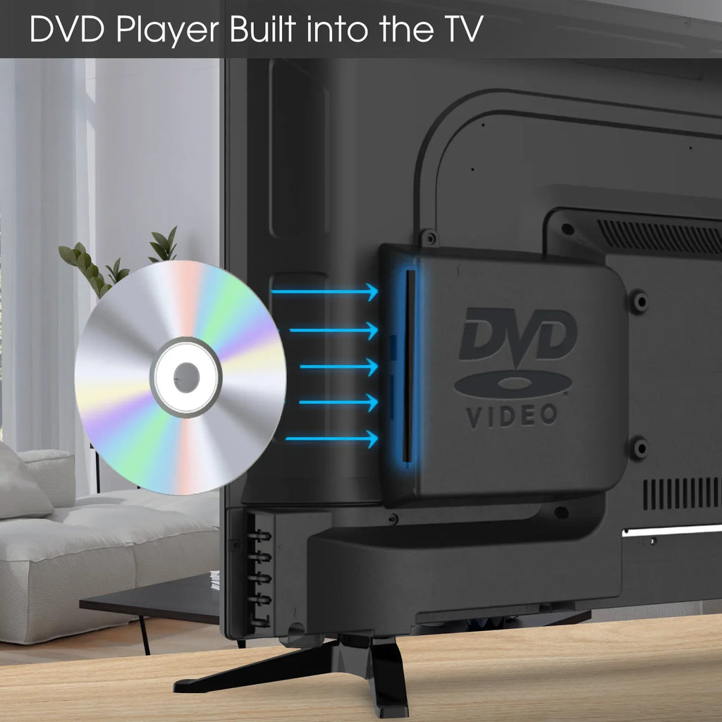 DVD 720P Player 32" Class LED E325BD-SR HD Built-in TV Sceptre with