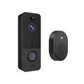 Audio 720P Operated, Battery Way Intercom Camera Doorbell Wi-Fi Security Black Smart Door Fresh Ring Motion Video Phone Vision Fab Detection Night Wireless Two Finds FFF-GPCT3715