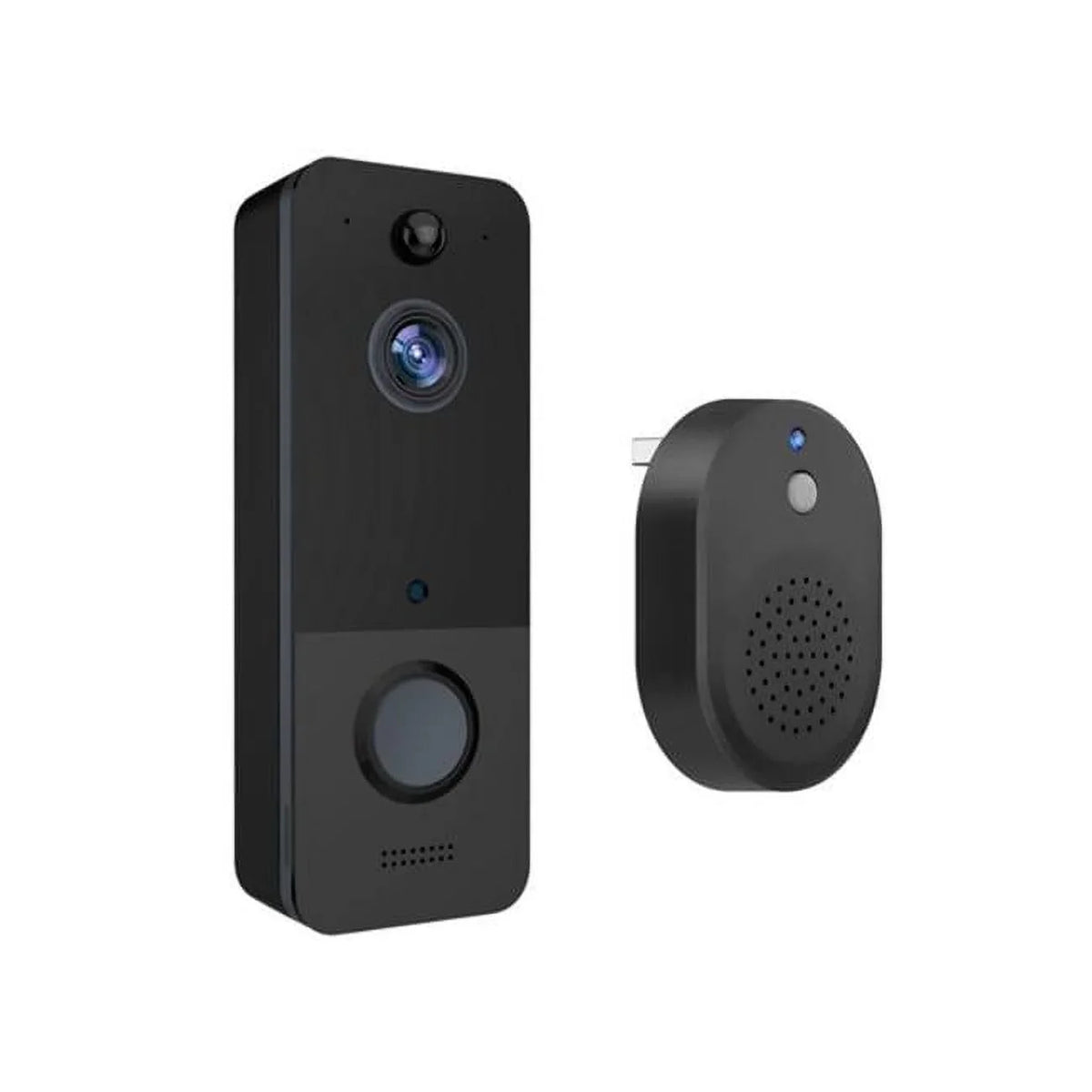 Audio 720P Operated, Battery Way Intercom Camera Doorbell Wi-Fi Security Black Smart Door Fresh Ring Motion Video Phone Vision Fab Detection Night Wireless Two Finds FFF-GPCT3715