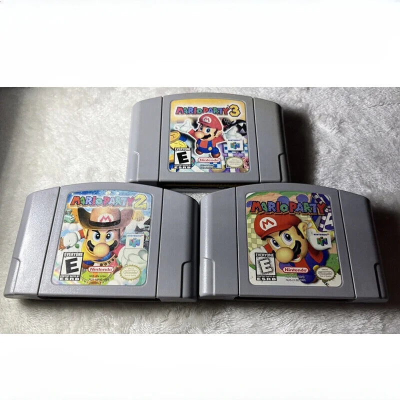 For Party Game 64 Video Mario Card Super N64 Console Nintendo Cartridge