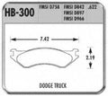 Performance SuperDuty HB300P.622 Brake Hawk Pad