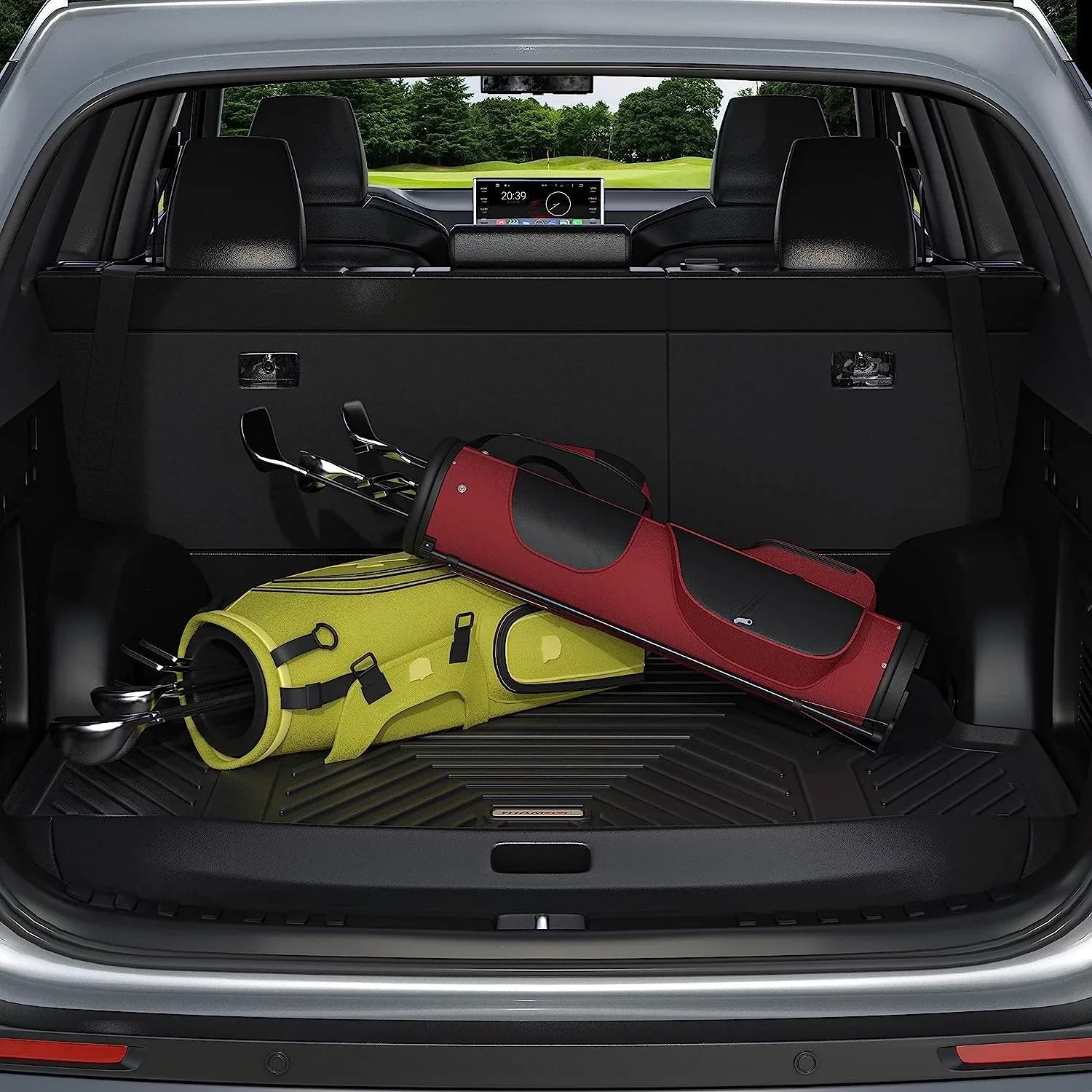 TPE Floor 3D Black RAV4 Trunk for Rubber Rear Toyota 2019-2023 Liner Mats All Cargo Season Ledkingdomus