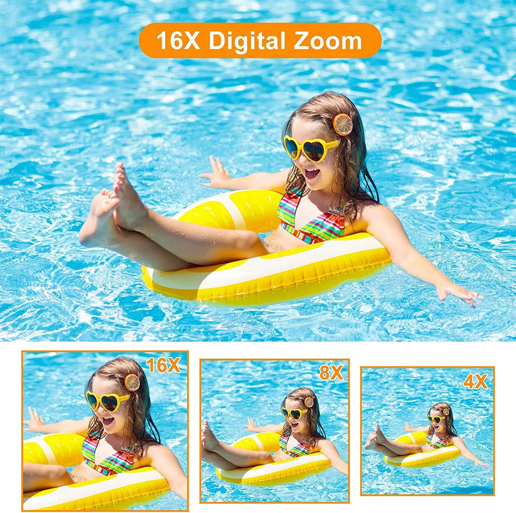 Compact Camera Camera, 1080P Point SD 32GB 16X Zoom, Camera Digital Digital Digital Kids with for Video FHD