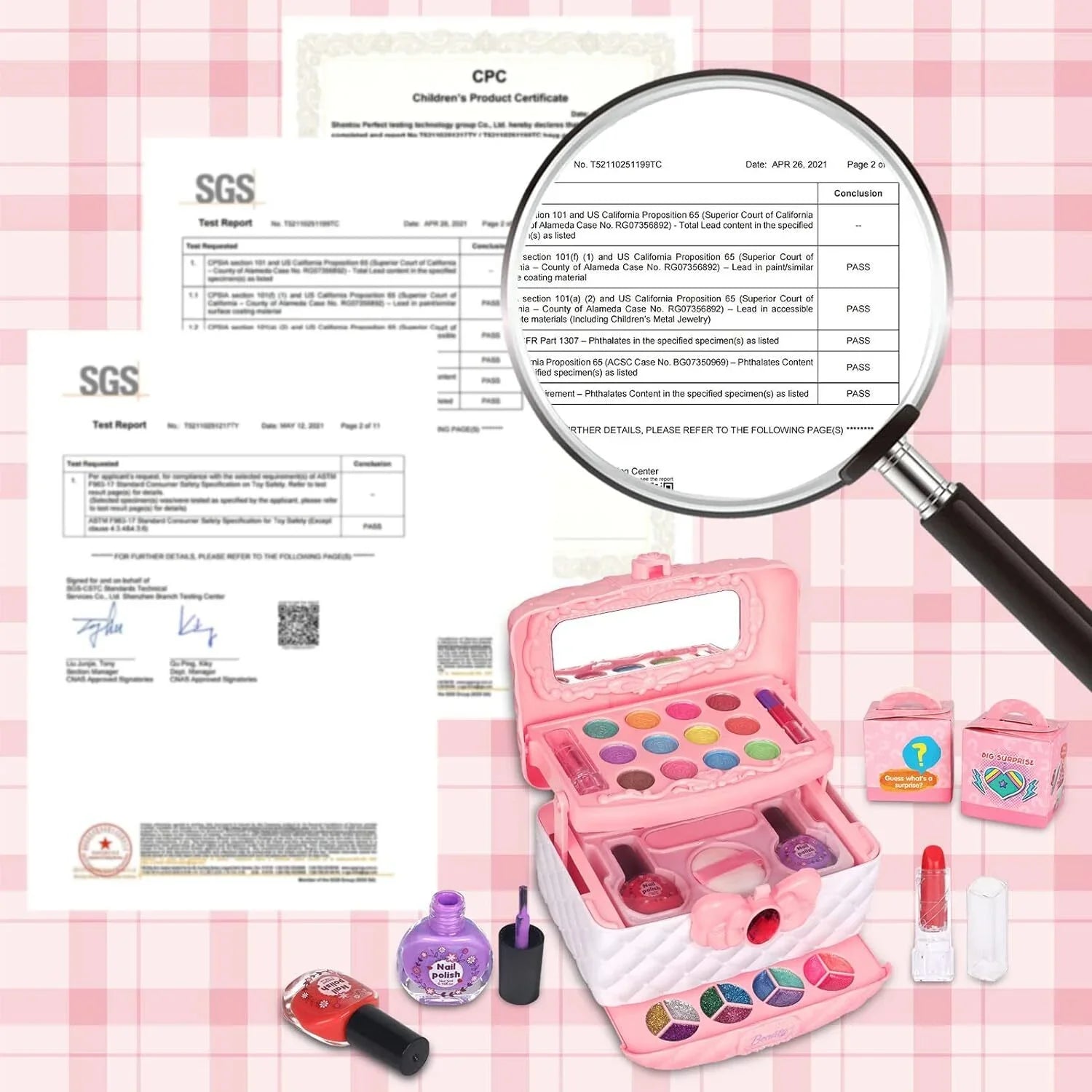 Cosmetic & Christmas Washable Kids Girls, Pink Toddler Real Kit for Gift, 3-12 Makeup Makeup Olds Makeup Safe Set, Birthday Set for Toys Year Kids Girls 24Pcs Makeup Non-Toxic Frozen