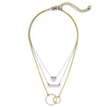 Women, | Teens Link Circle Heart, Inc Mixed Chevron, Layered for Metals Necklace Boutique Box