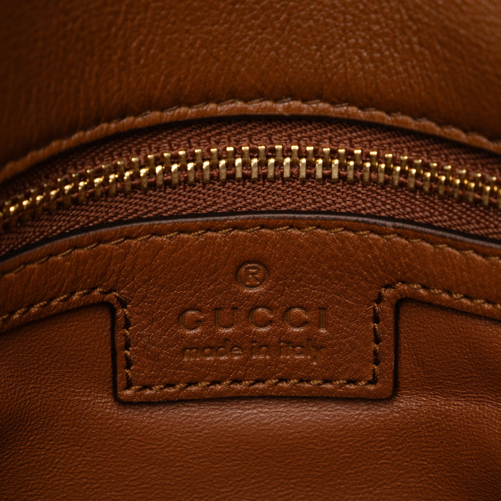 (Good) Brown Bag Authenticated Crossbody Leather Calf Gucci Pre-Owned Blondie Bag Unisex Medium