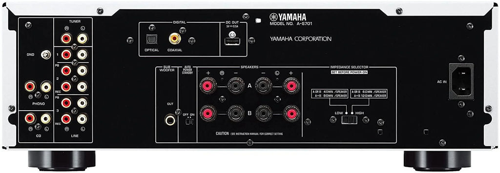 Natural Stereo Amplifier Yamaha (Silver) Integrated Sound A-S701SL
