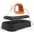 7" Iron for Heat Clothes Heating T-Shirt Fast 3.8" Mini Machine Bags, Heat Machine * Transfer Hat Orange with Press in mobile