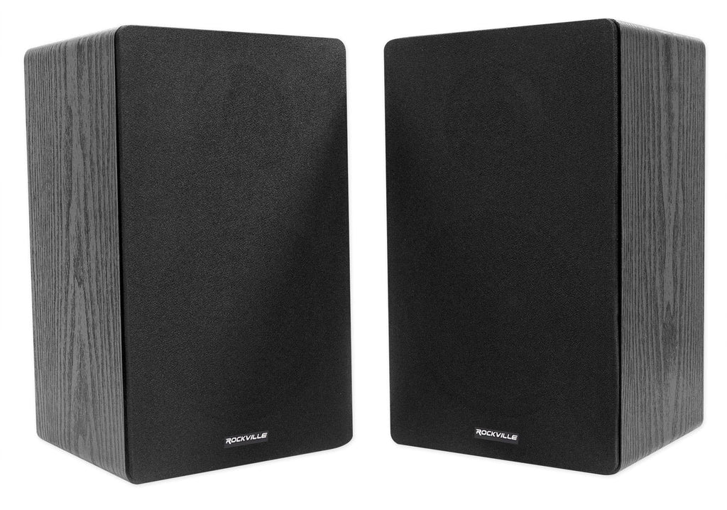 w/ Amplifier Bluetooth+(4) 150 BLUAMP Rockville Speakers+Stands Bookshelf 6.5"