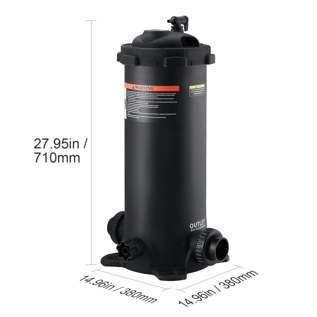 Filter Ground Pool SKYSHALO In/Above 50Sq.Ft Pool Filtration Cartridge Swimming