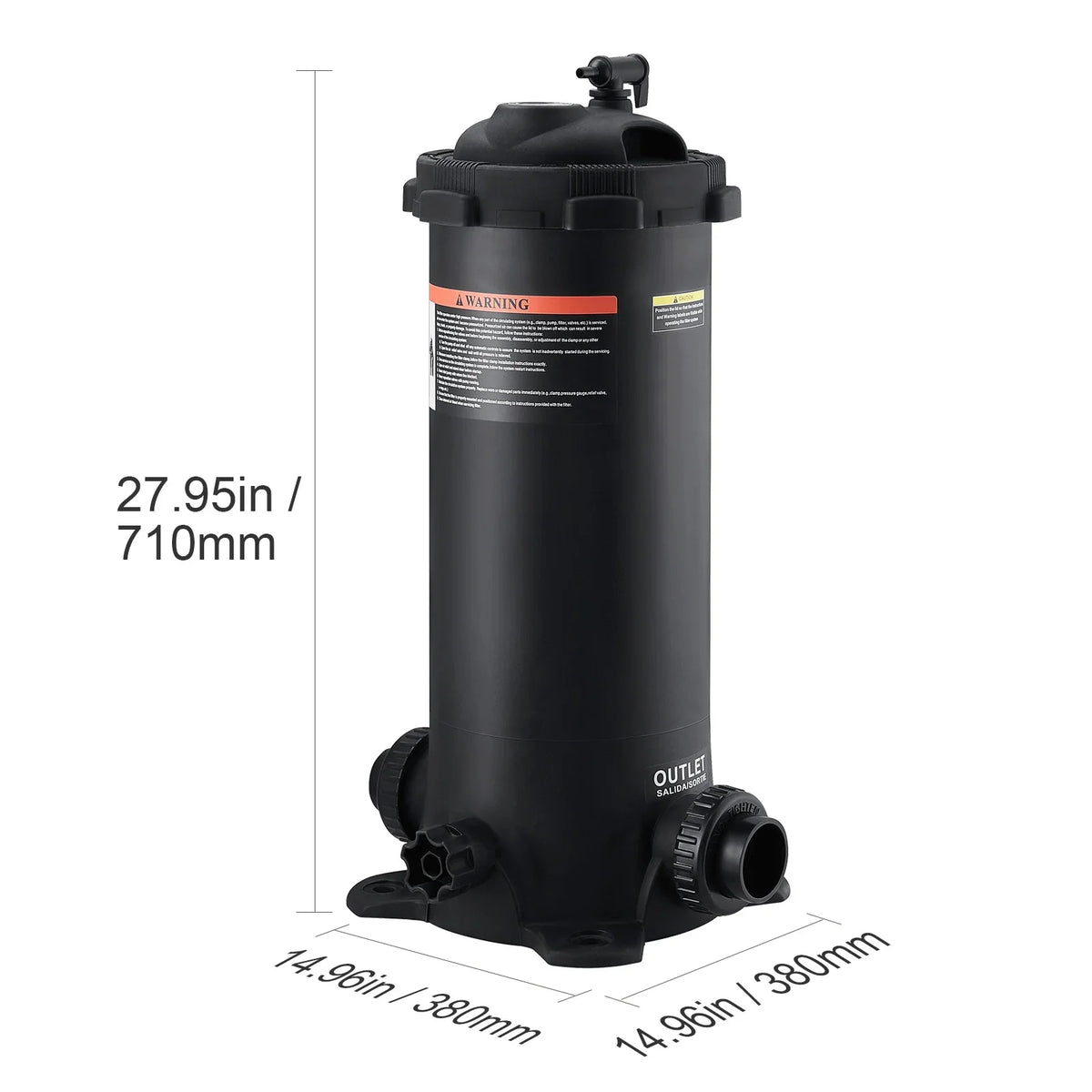 Filter Ground Pool SKYSHALO In/Above 50Sq.Ft Pool Filtration Cartridge Swimming