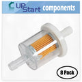 & for Filter 14D932-0103-F1 Compatible Briggs Micron - Fuel Fuel Filter Engine with 691035 8-Pack 40 493629 Replacement Stratton