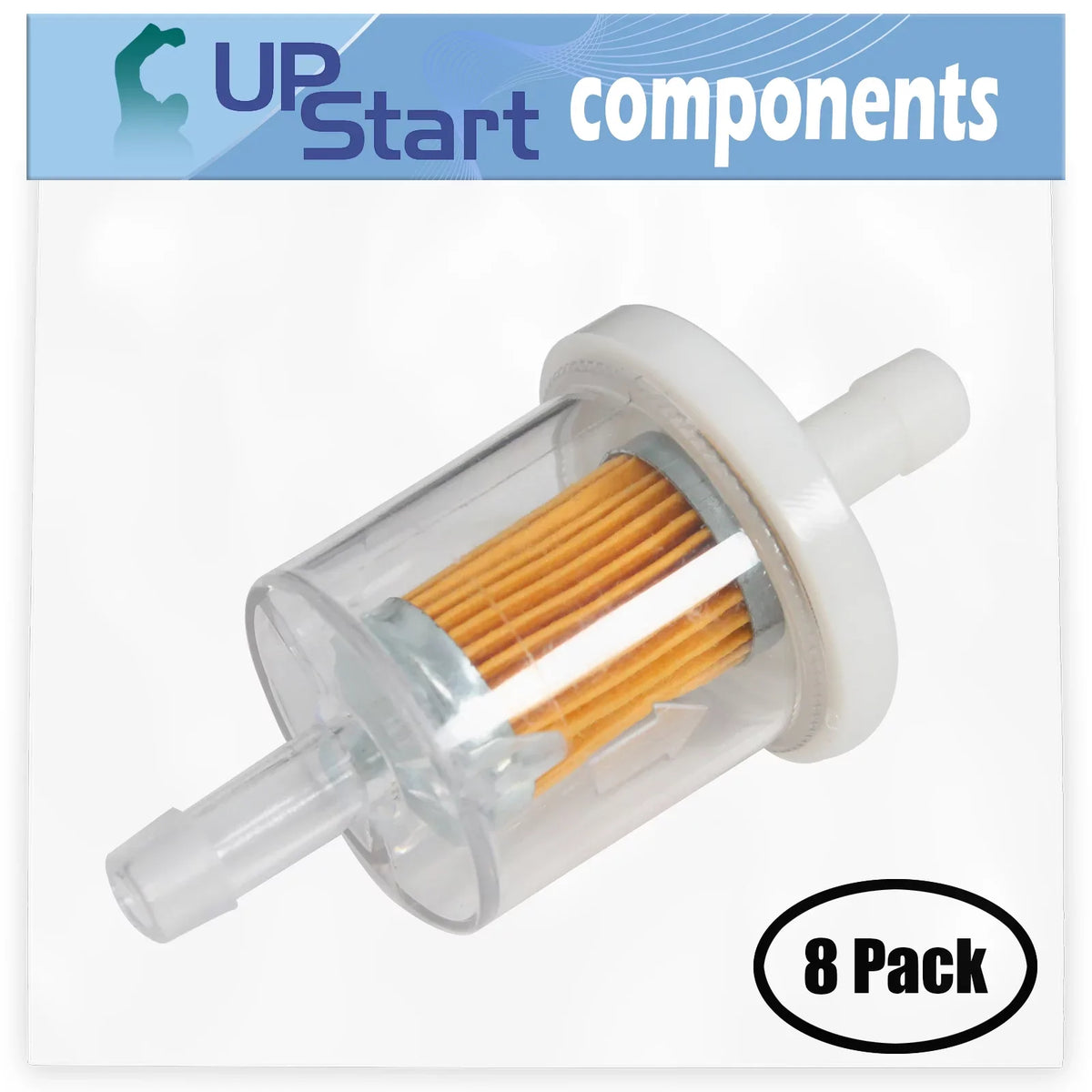 & for Filter 14D932-0103-F1 Compatible Briggs Micron - Fuel Fuel Filter Engine with 691035 8-Pack 40 493629 Replacement Stratton