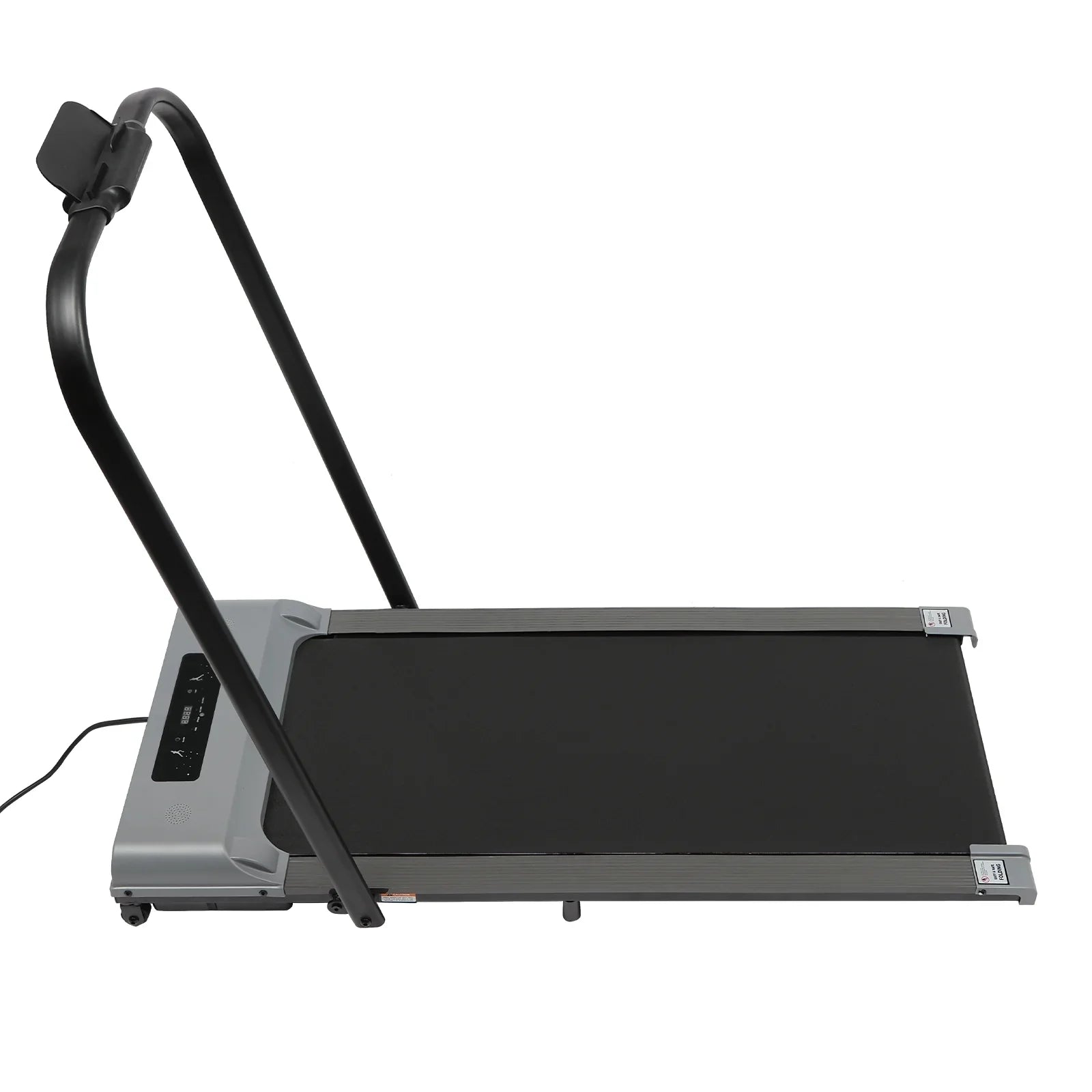 Treadmill Desk Display, Miumaeov Home Folding for Office Electric Treadmill, Jogging Under Remote and with LED 3.0HP in 2 Walking Control 1 (Gray)