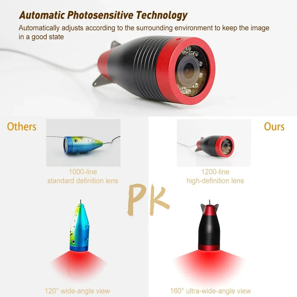 Monitor Fishing mobile Underwater Camera with Inch Fishing for - Erchang 7 Fish Finder