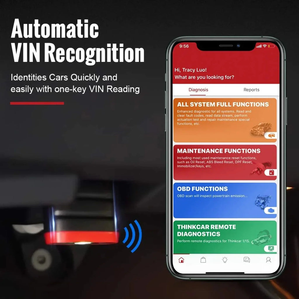Scanner iOS Tool, Code Vehicles Diagnostic & THINKCAR Light Reader & Android, Fault 1996 Scanner Tool for for Bluetooth THINKDIAG All OBD2 - Scan Newer Engine MINI Check & Full-System Car OE
