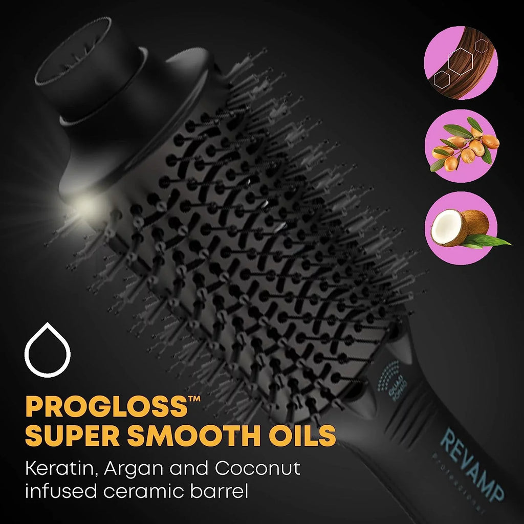 9’ for – & for Oils Revamp Hot Dryer & Styler Blow Progloss Ceramic Wet Dry Styling Progloss Infused Perfect Hair Auto-Off Shine – Swivel Volume with Barrel Cord or Brush Dry Frizz-Free – Shine oxygen