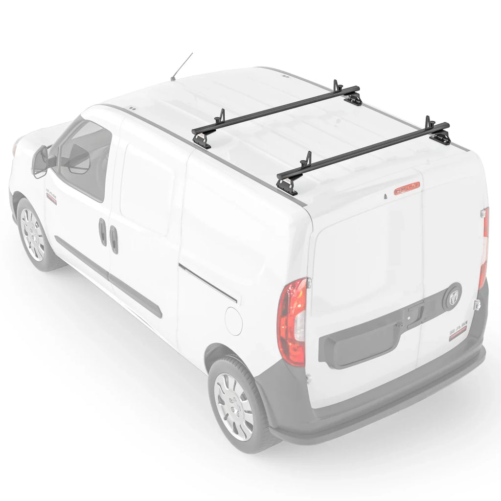 AX312-PR w/ RAM Ladder Rack AA-Racks Model System Van (50") Black Bar 2015-On Roof City Aluminum ProMaster Stopper 2