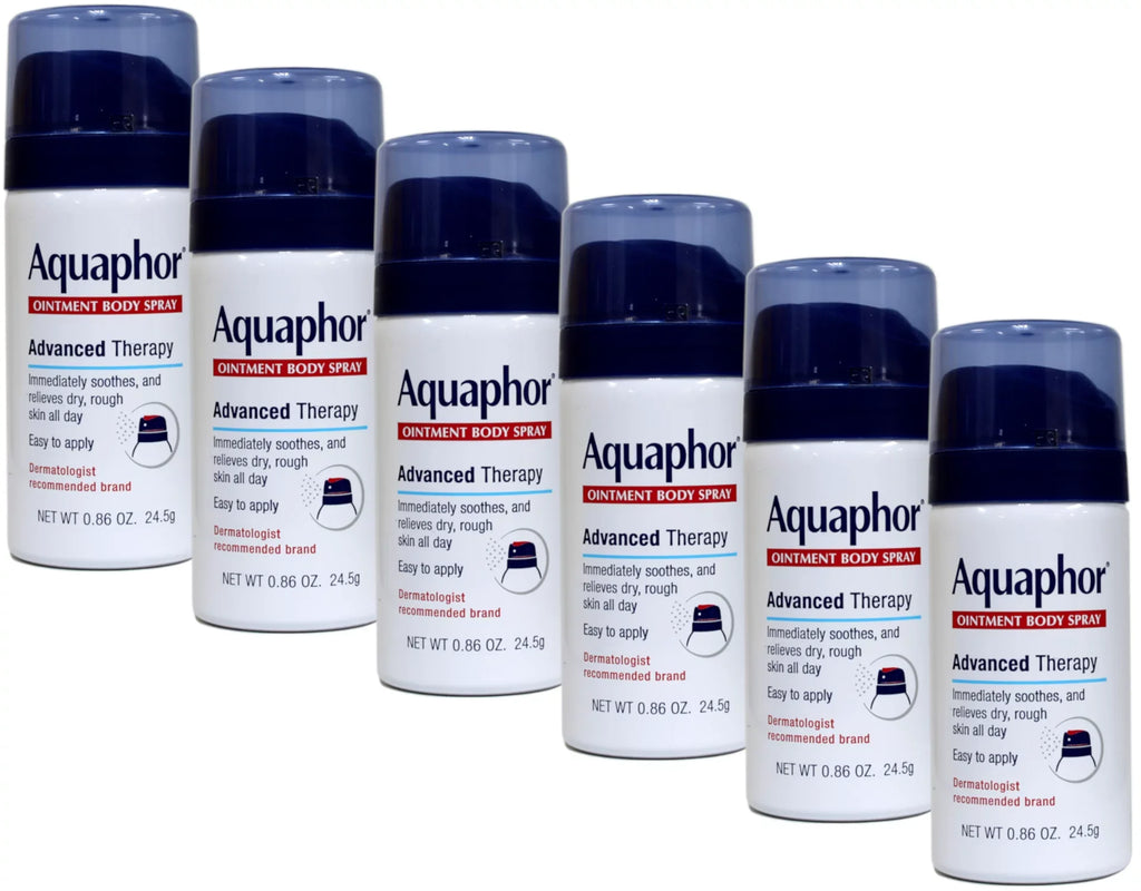 6 Body Advanced Therapy Size of Aquaphor Spray Ointment oz Travel 0.86 Pack