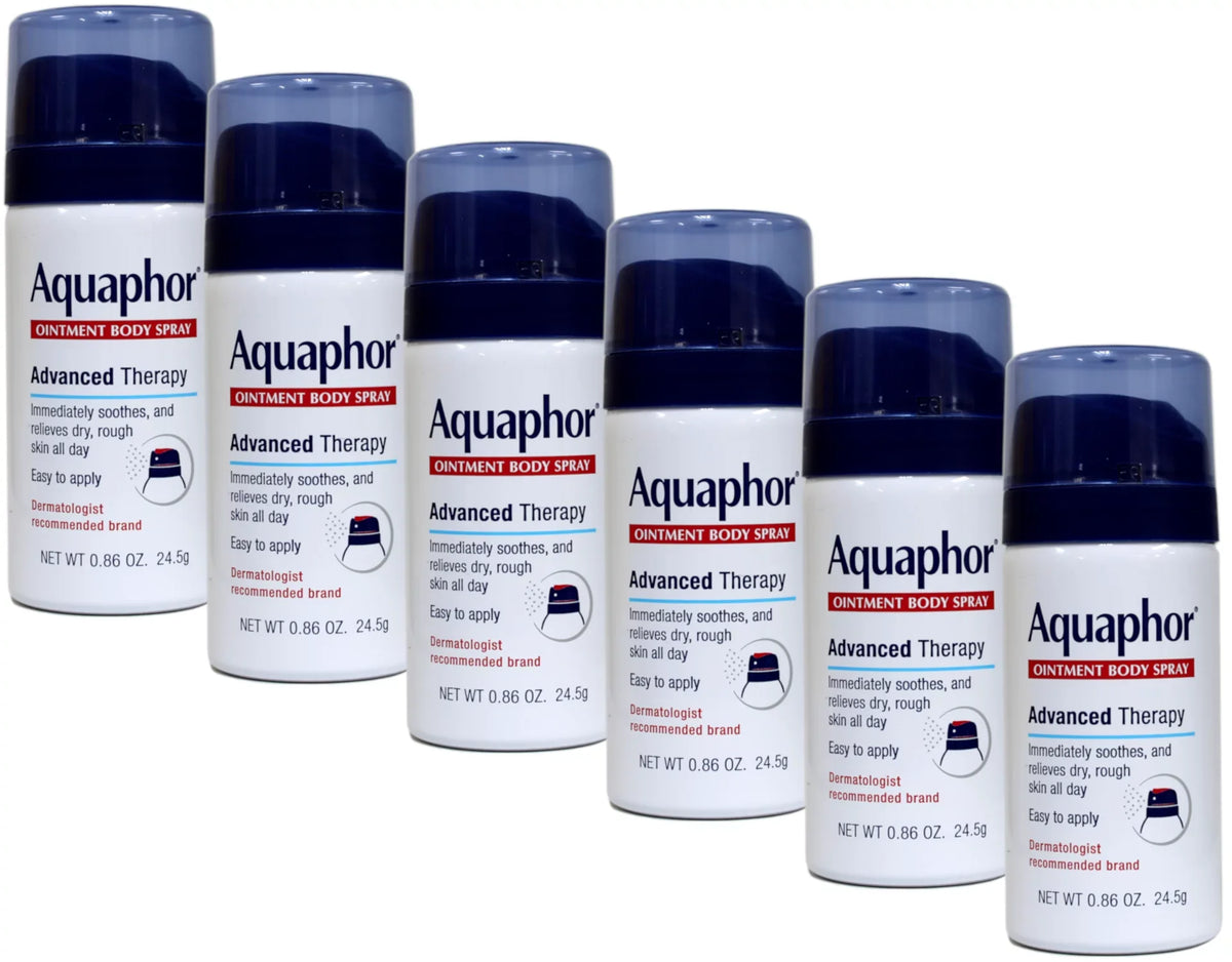 6 Body Advanced Therapy Size of Aquaphor Spray Ointment oz Travel 0.86 Pack