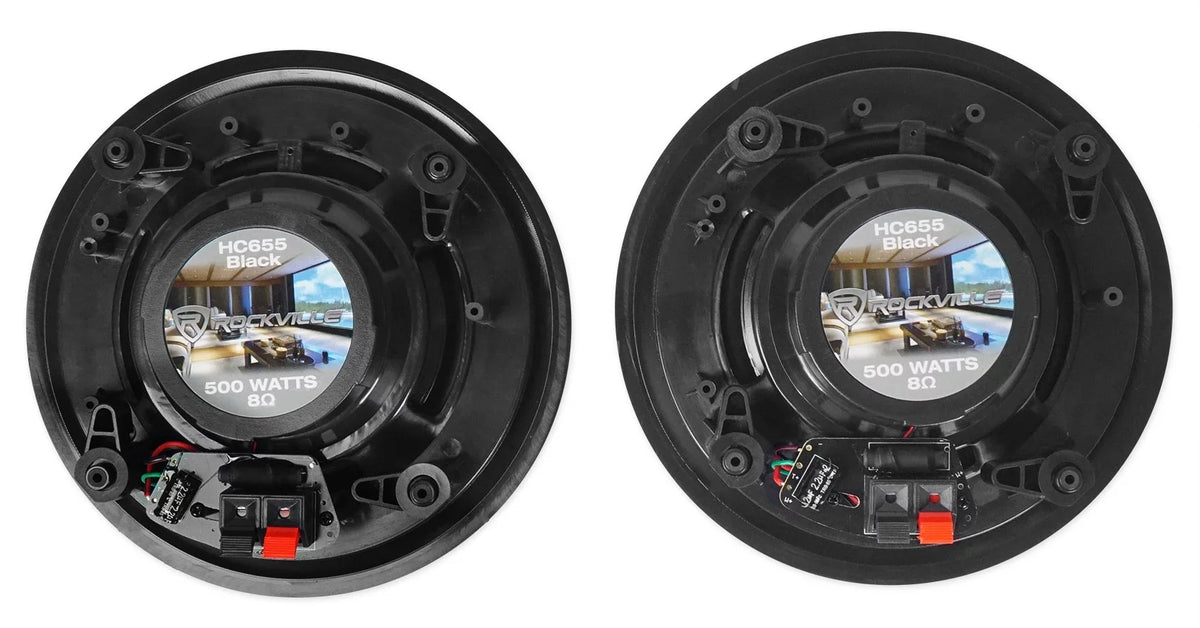 Rockville SINGMIX 8" Ceiling Black Receiver Amp+(4) Bluetooth Home 5 Speakers