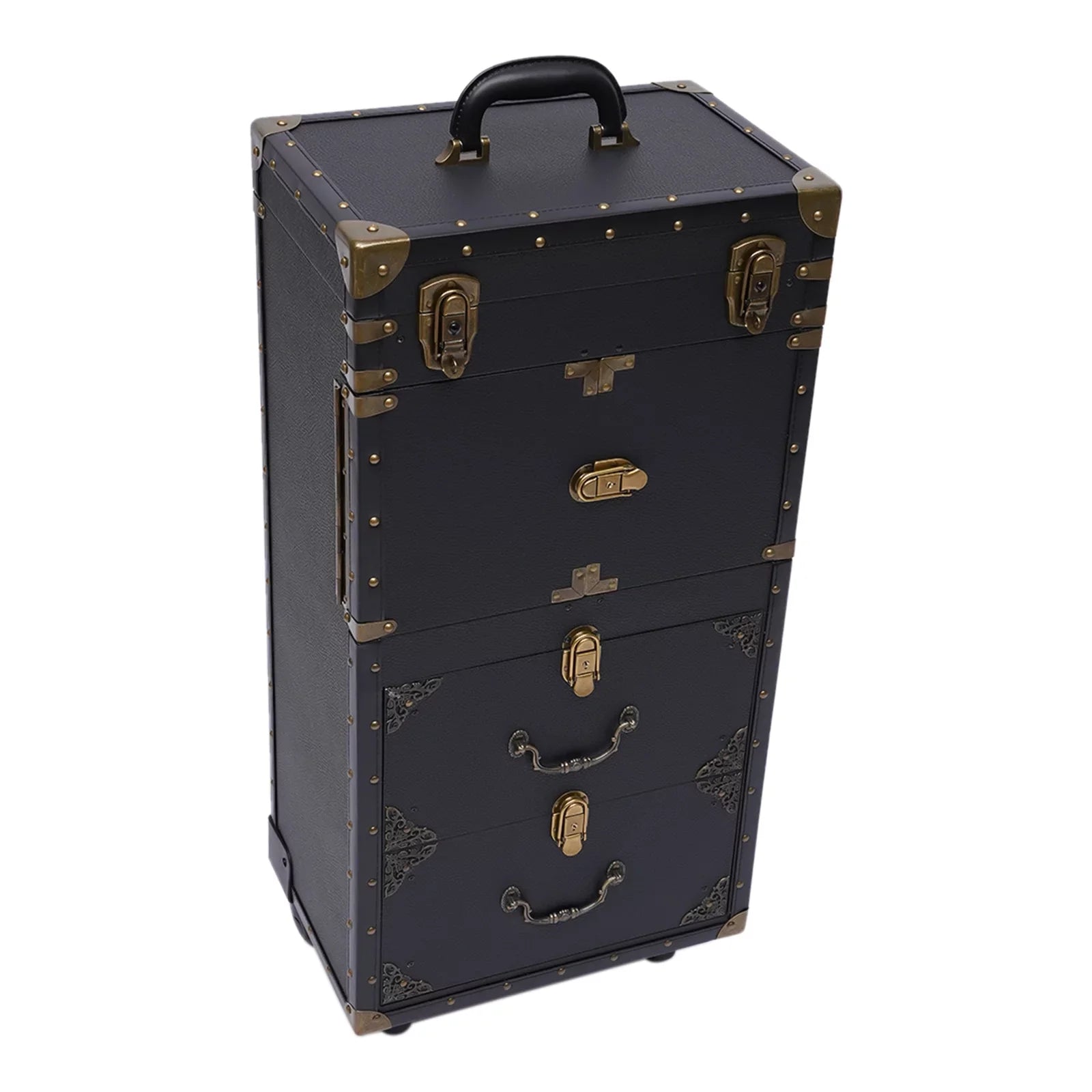 Hair with Trolley Dryer Aiqidi Box Beauty Case Holder Hairdressing Stylist Cosmetic Lockable Organizer Tool Rolling Travel Makeup Salon Train Barber Luggage