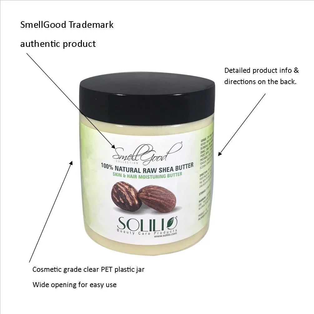 Butter Pack Ivory Of 4 Unrefined 16Oz - African Creamy Smellgood Shea